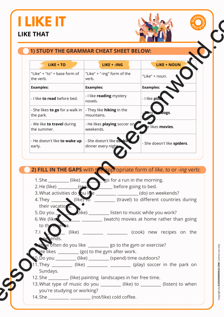 A2–B1 ESL lesson on expressing likes, preferences, and everyday choices