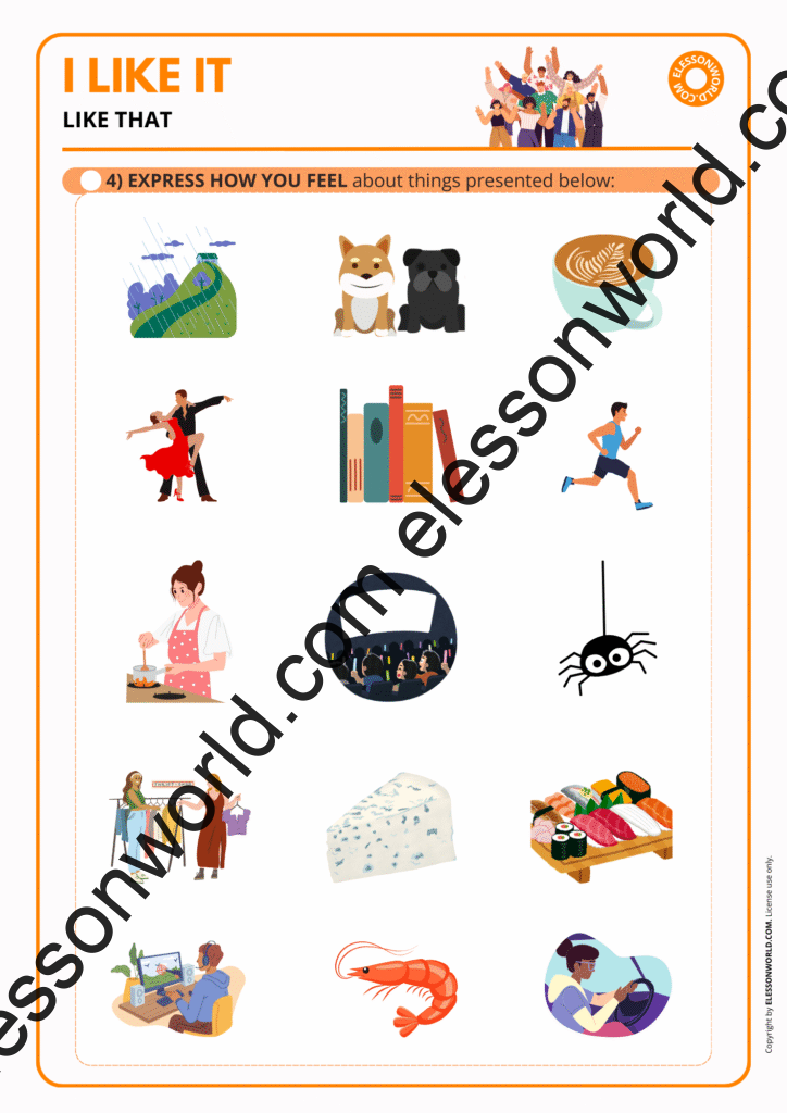 A2–B1 ESL lesson on expressing likes, preferences, and everyday choices