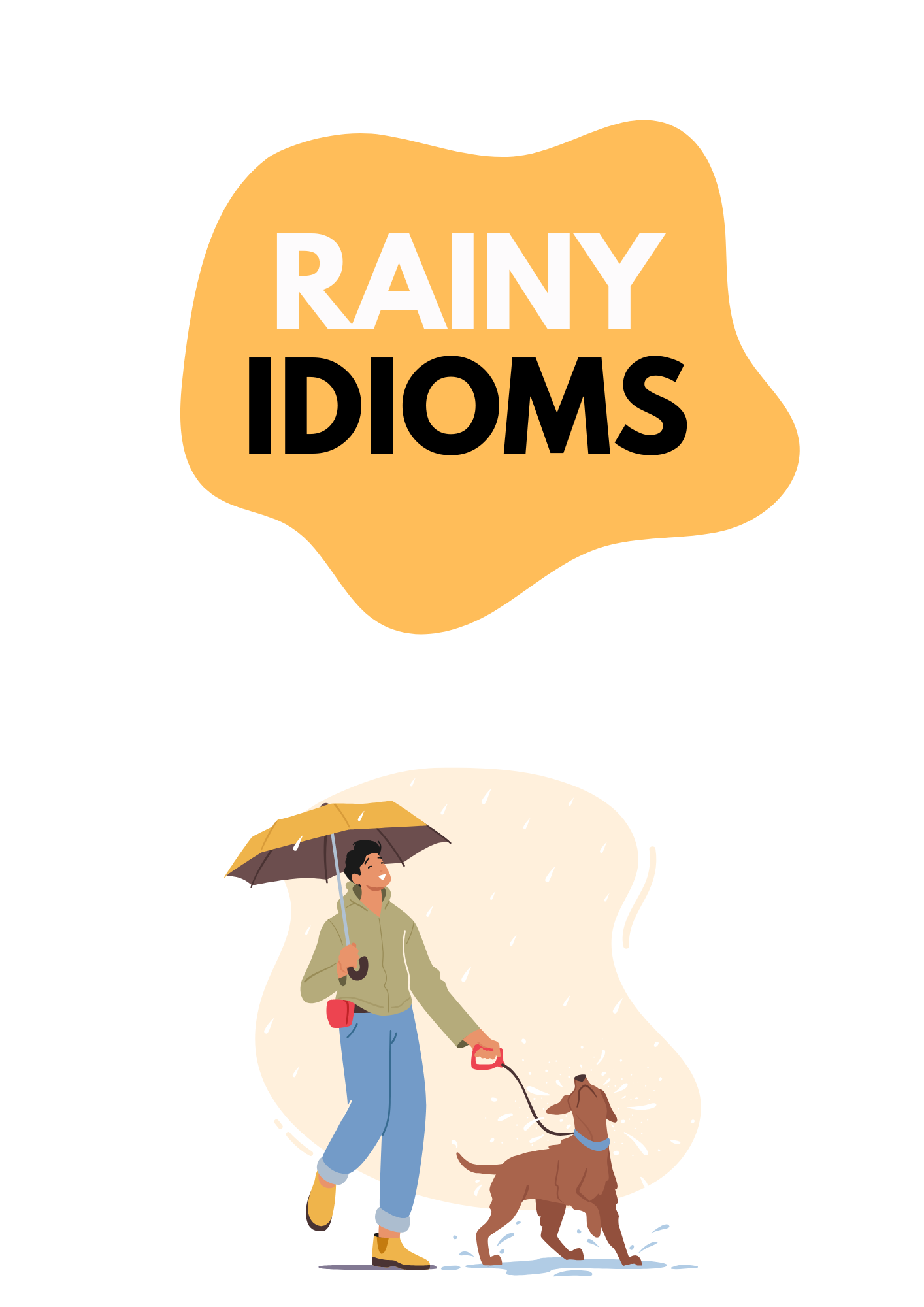 rain idioms esl lesson plan