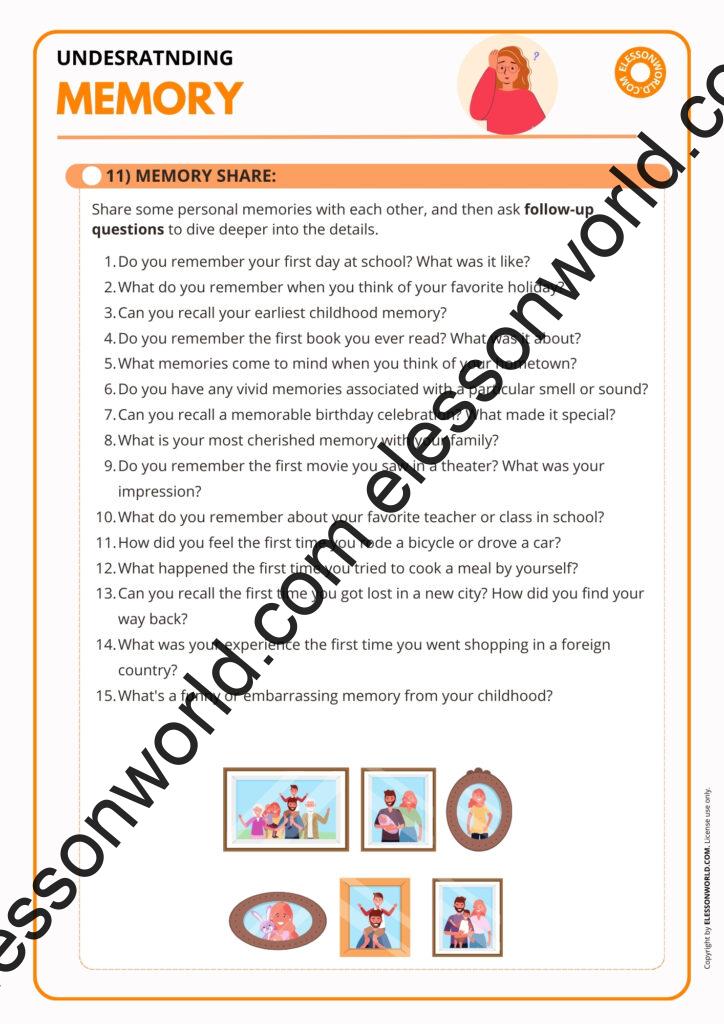 B2–C1 ESL lesson on memory, cognition vocabulary, and discussion tasks