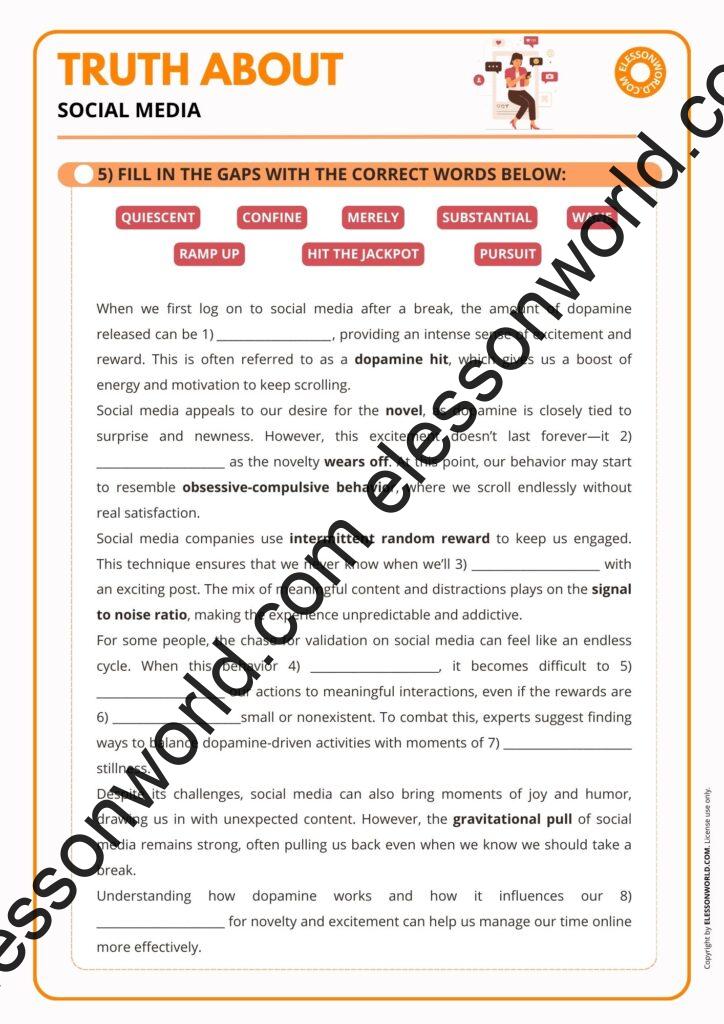 B2–C1 ESL lesson on social media effects, debates, and advanced vocabulary