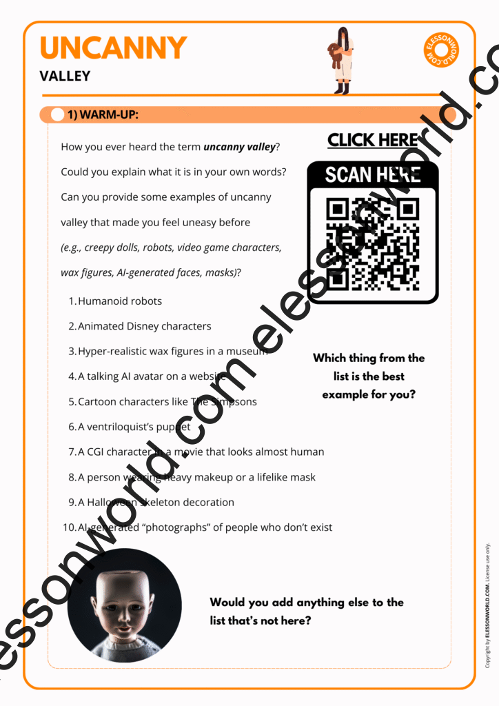 Uncanny Valley – B2–C1 ESL Speaking Lesson