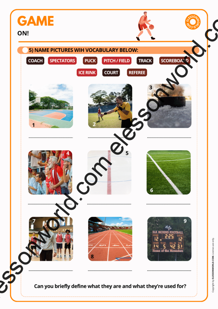 Game On! – A2–B1 Sports Vocabulary ESL Lesson