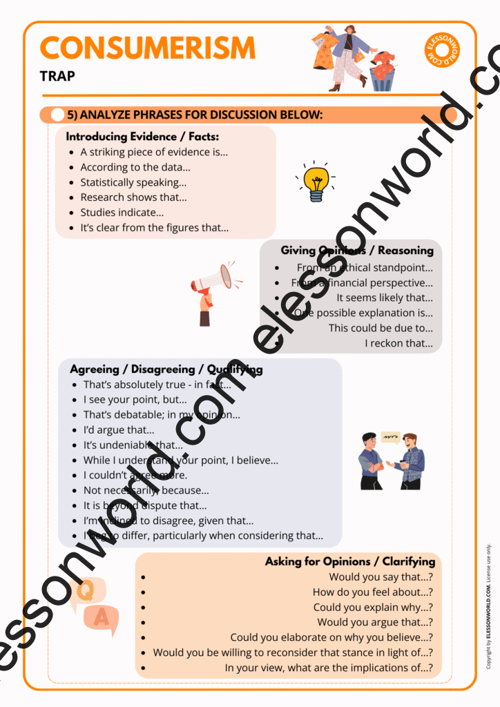B2–C1 ESL lesson on consumerism, shopping habits, and overconsumption