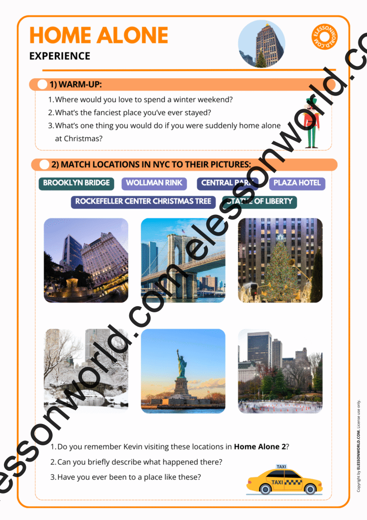 Home Alone Experience – B1–B2 Christmas ESL Lesson on Travel & Hotel English