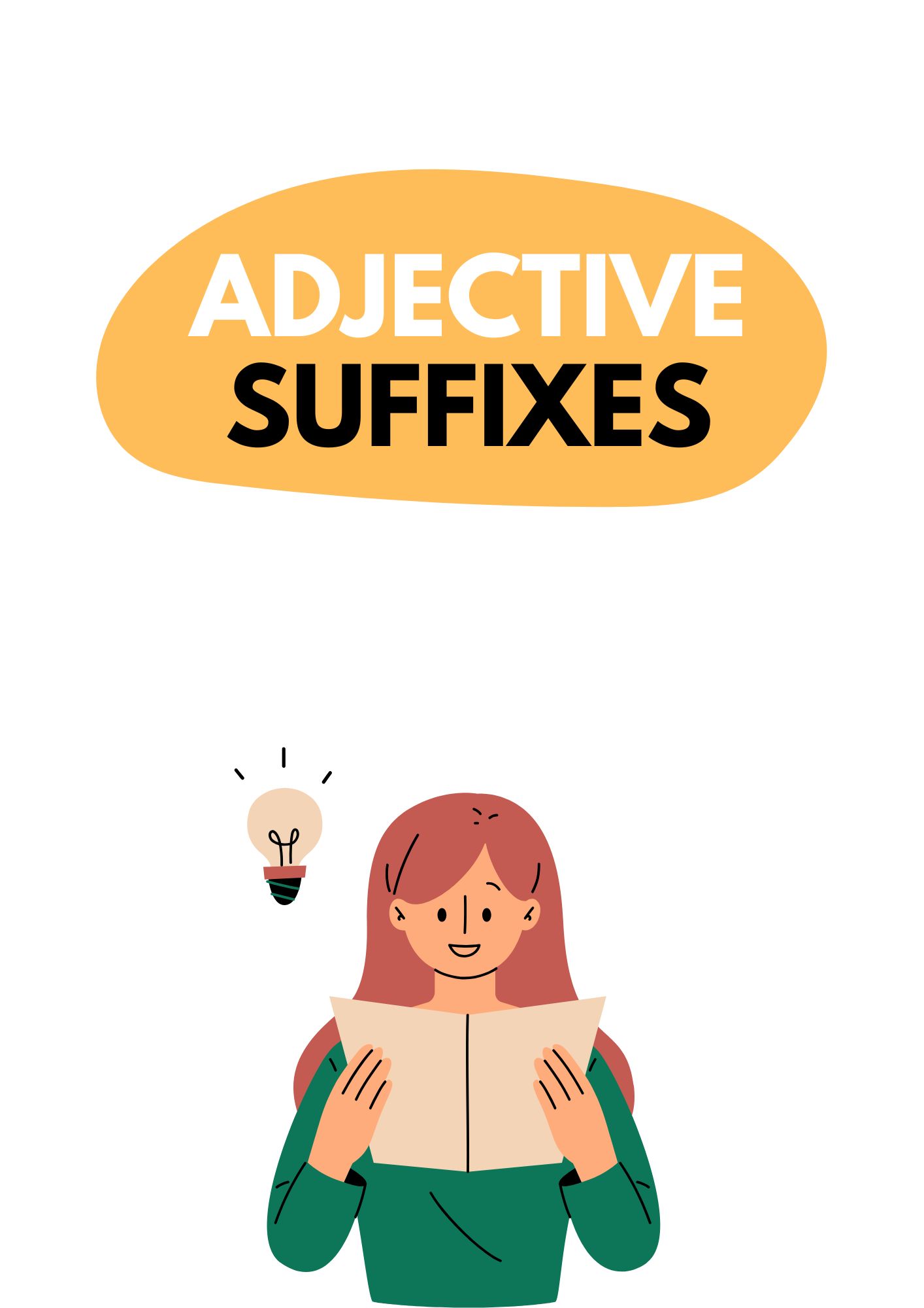B1–B2 ESL lesson on adjective suffixes with vocabulary practice and speaking tasks