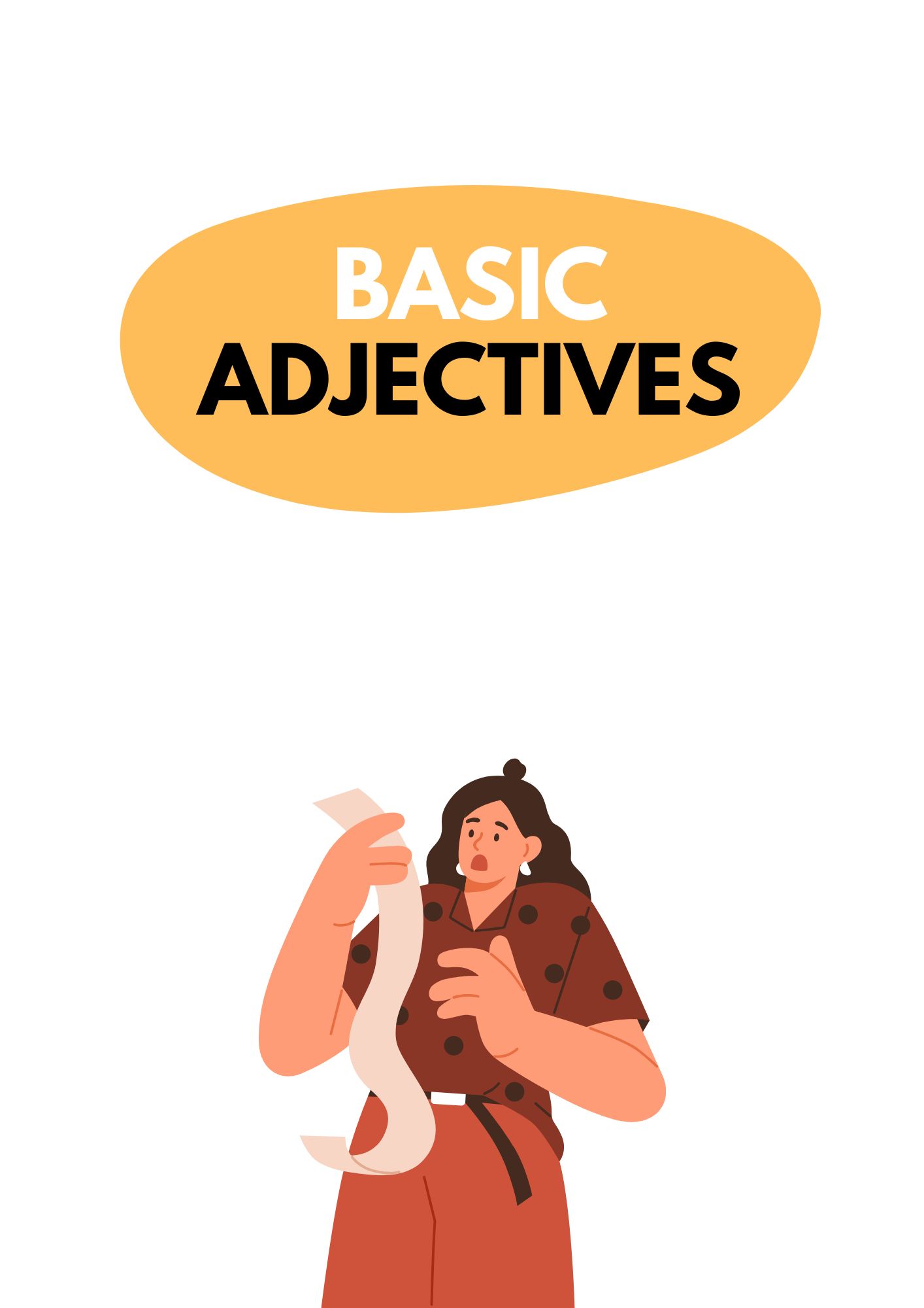 A1–A2 ESL lesson on basic adjectives like big, small, beautiful, cheap, and expensive for beginner English learners.