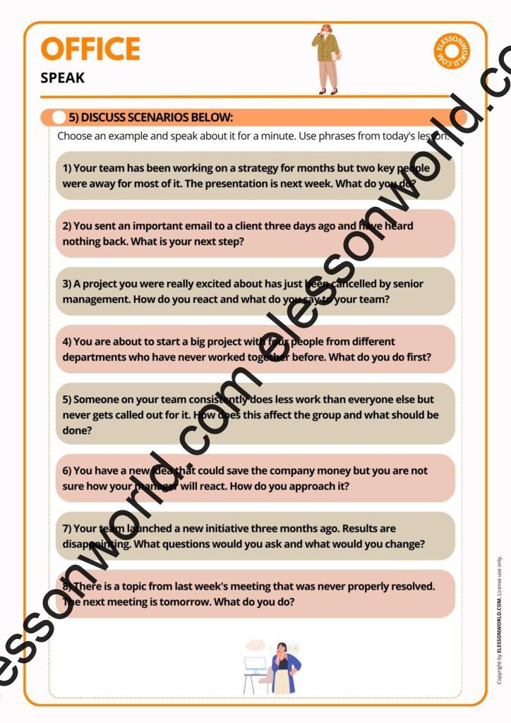B1-B2 ESL lesson plan on business phrases and collocations for adult English learners