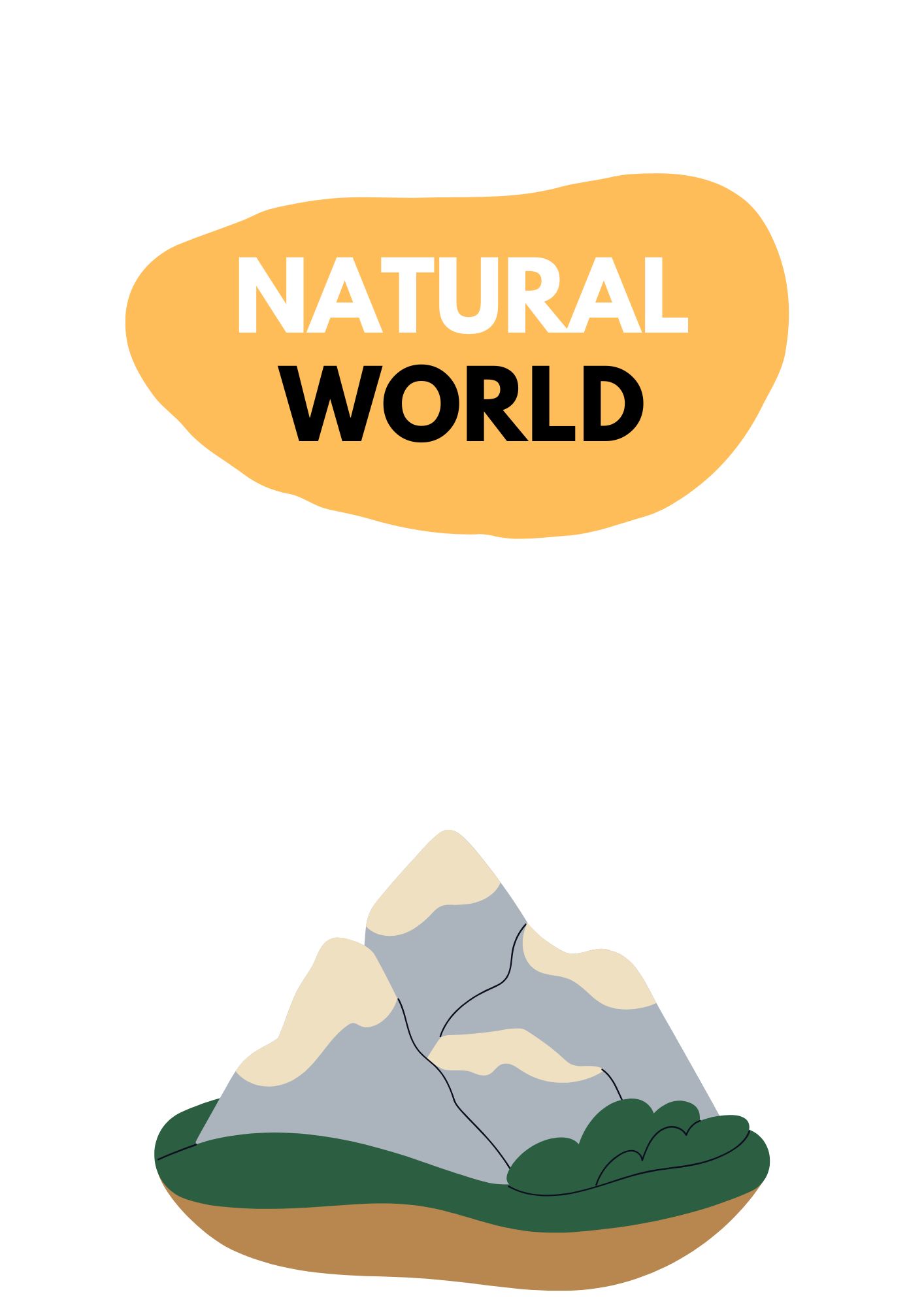 A1–A2 ESL lesson on nature vocabulary with mountains, forests, beaches, waterfalls, and travel speaking activities.
