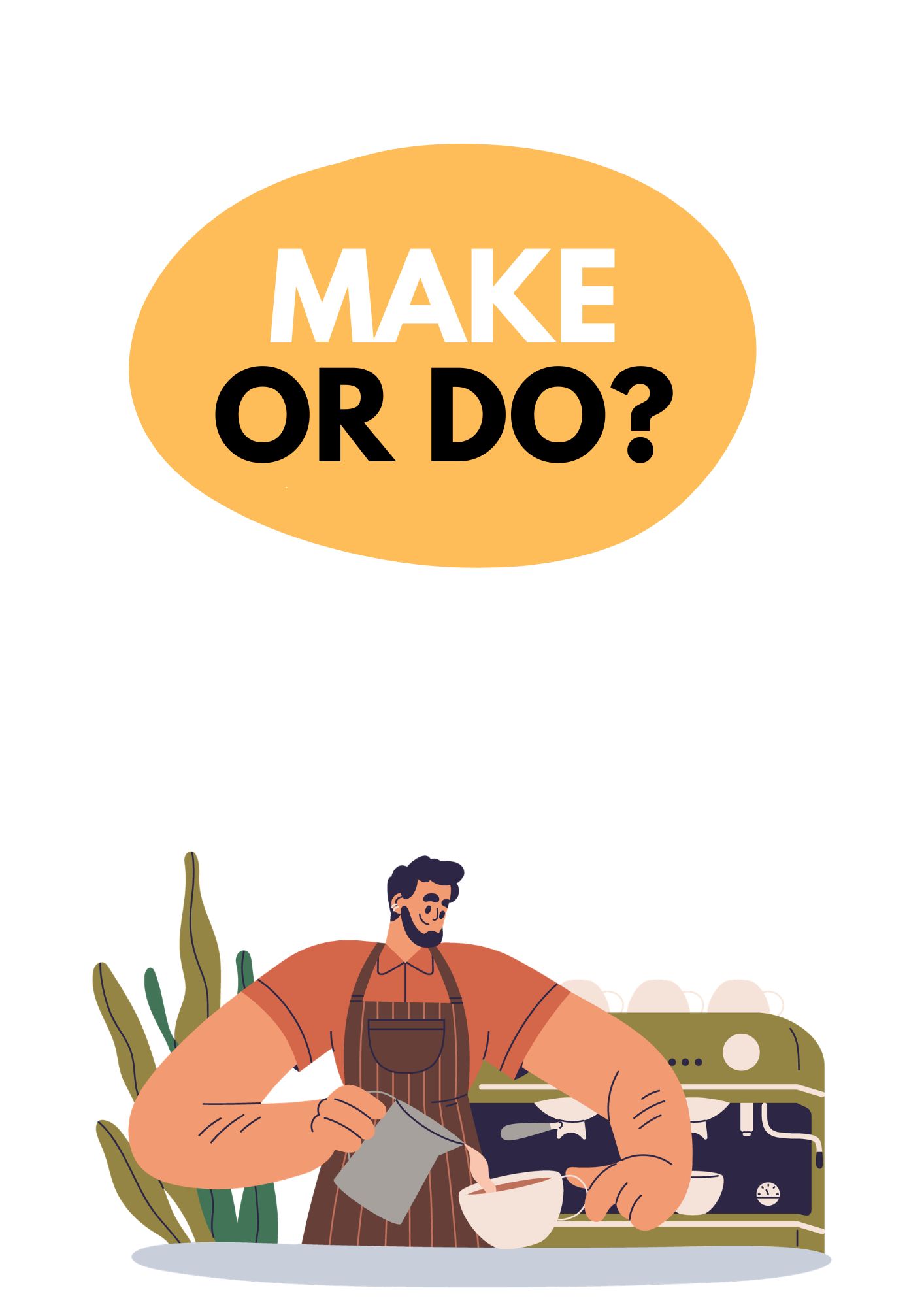 A2-B1 ESL lesson plan teaching make and do collocations through games, video, and speaking practice