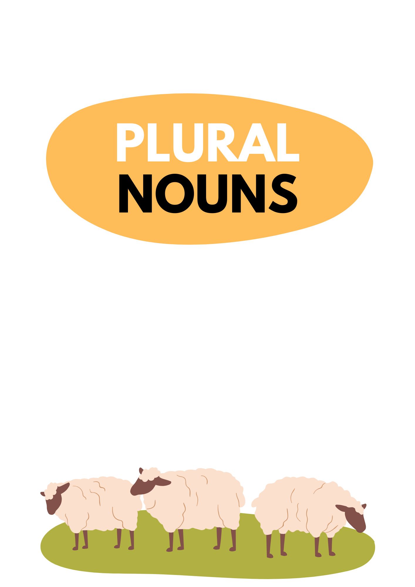 A1-A2 ESL grammar lesson plan teaching regular and irregular plural nouns through games and speaking practice